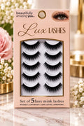 Lux Lashes Set of 5 Faux Mink Lashes